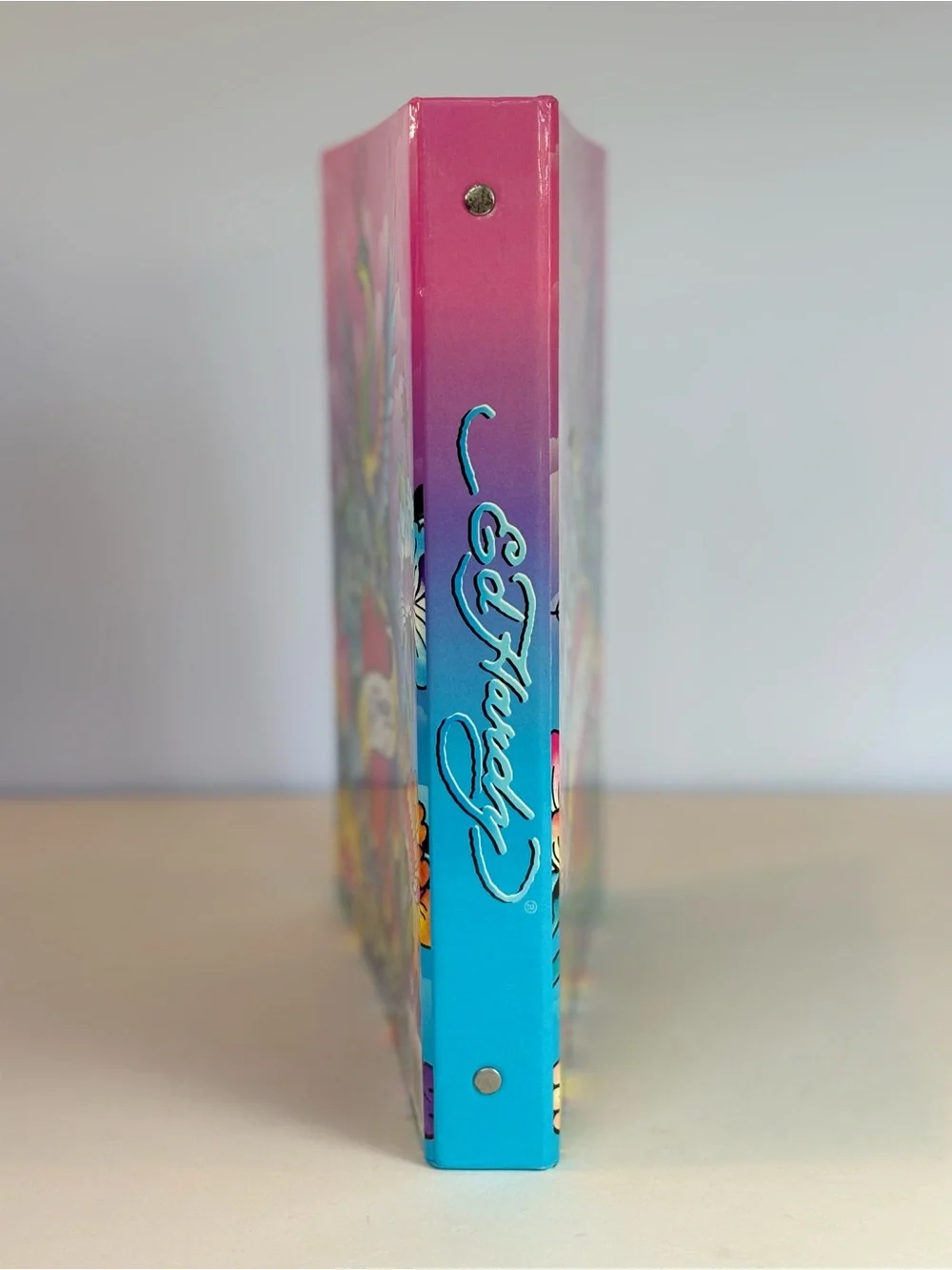 NEW Ed Hardy Peacock Heart 1” 3-Ring Binder Y2K School Office Lisa Frank